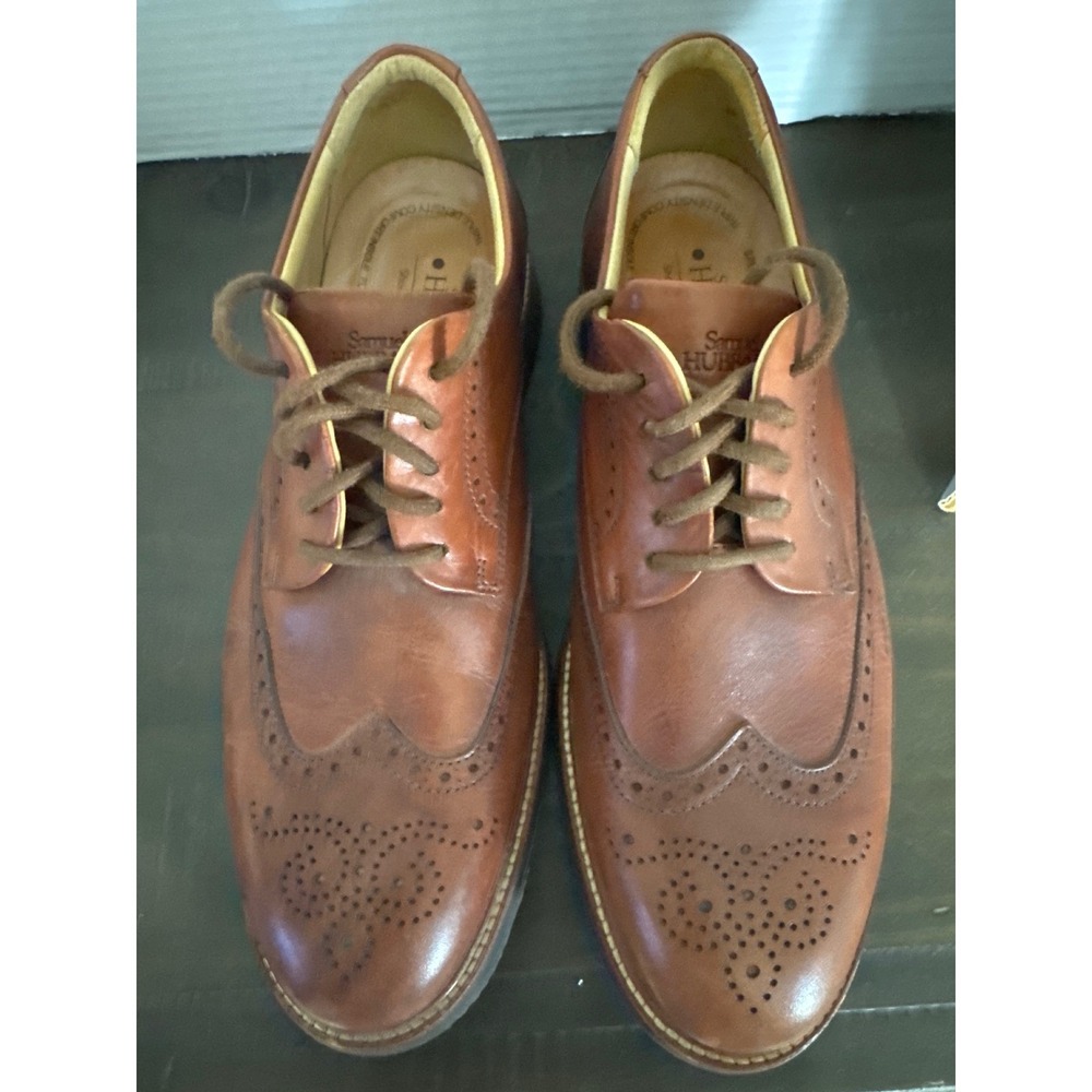 Samuel Hubbard Hubbard Free Tan Leather Wingtip Oxfords Mens 10.5 M2130-065